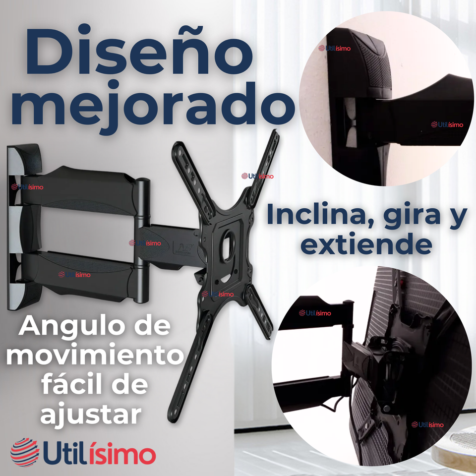 Soporte TV Pared Con Brazo 32 a 65 Pulgadas 32 39 40 42 43 49 50 55 60 65