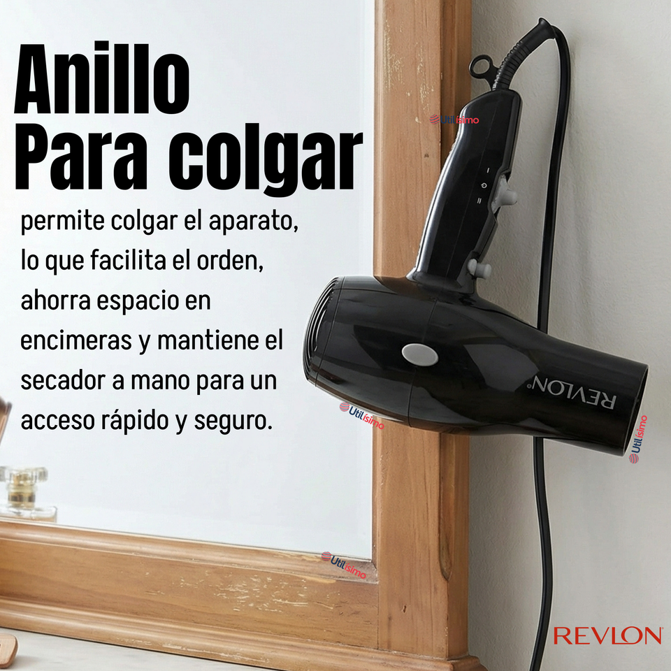 Secador De Cabello Revlon Compacto RVDR5260BLA2 1875W Negro