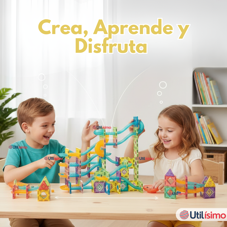 Pista Armable Lego Magnético de 160 Piezas para niños