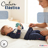 Conjunto 2 Piezas Buzo Pantalón Y Polerón De Algodón Azul Tortuga Bebé Niño