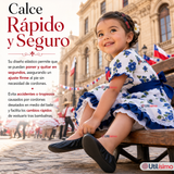 Zapatillas Chicle Negras Niña Bailes Danza Fiestas Patrias Talla 24-29