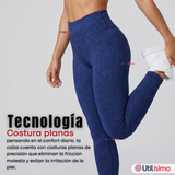 Calza Polar Con Chiporro Térmica Mujer Elásticada Azul Jeans