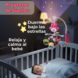 Móvil Giratorio Musical Proyector Bebé Niña Rosado