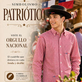 Pack 3 Camisas Cuadrille Huaso Juvenil Roja Regular Fit Fiestas Patrias