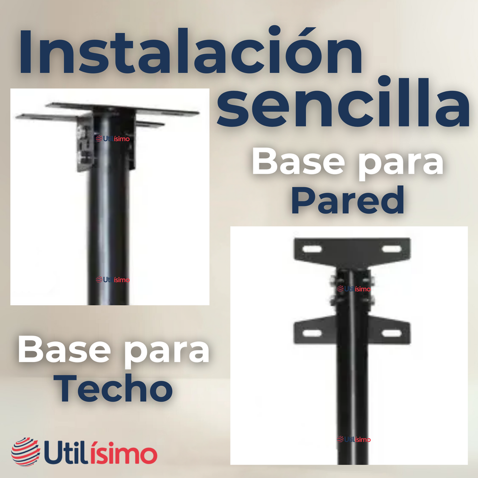 Soporte TV Techo Pared Ajustable 55Kg 26 a 55 Pulgadas 26 27 28 29 32 37 39 40 42 43 46 47 48 49 50 51 52 55