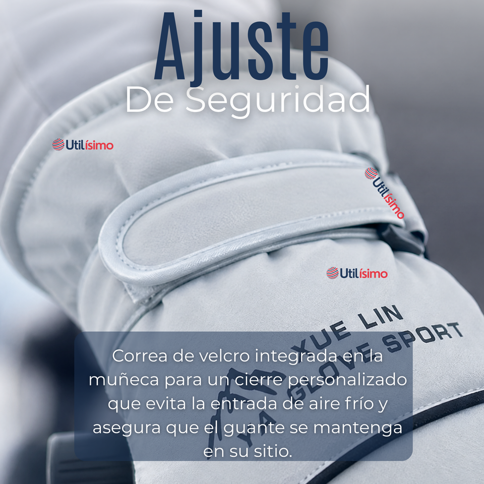 Guantes Para Moto Impermeables Gris Touchscreen Antideslizantes Térmicos