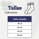 Calcetín Escolar Corto Acrilico Azul Niños y Niñas