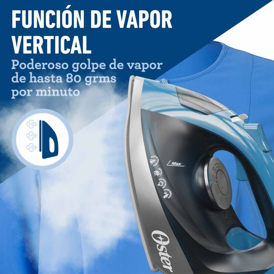 Plancha de vapor Oster® con base de cerámica GCSTBS6052