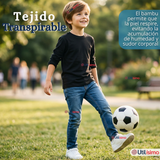 Pack 3 Poleras Camisetas Bambú Negra Cuello Redondo Primera Capa Manga Larga Niño