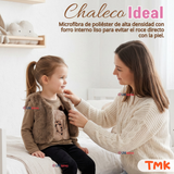 Conjunto Buzo Polera Chaleco 3 Piezas Niña Tedmimak Pretty Bear