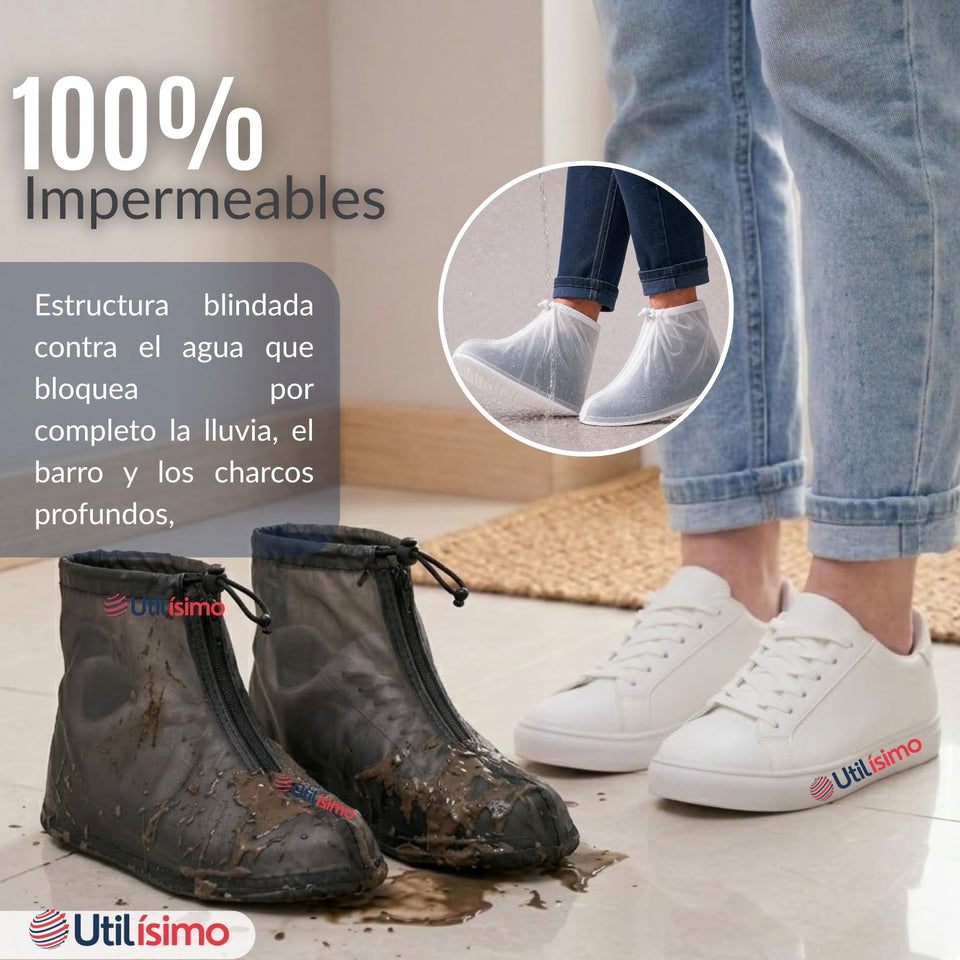 Fundas Cubre Calzado Impermeables Aislante Lluvia Surtido Mujer 1 Par