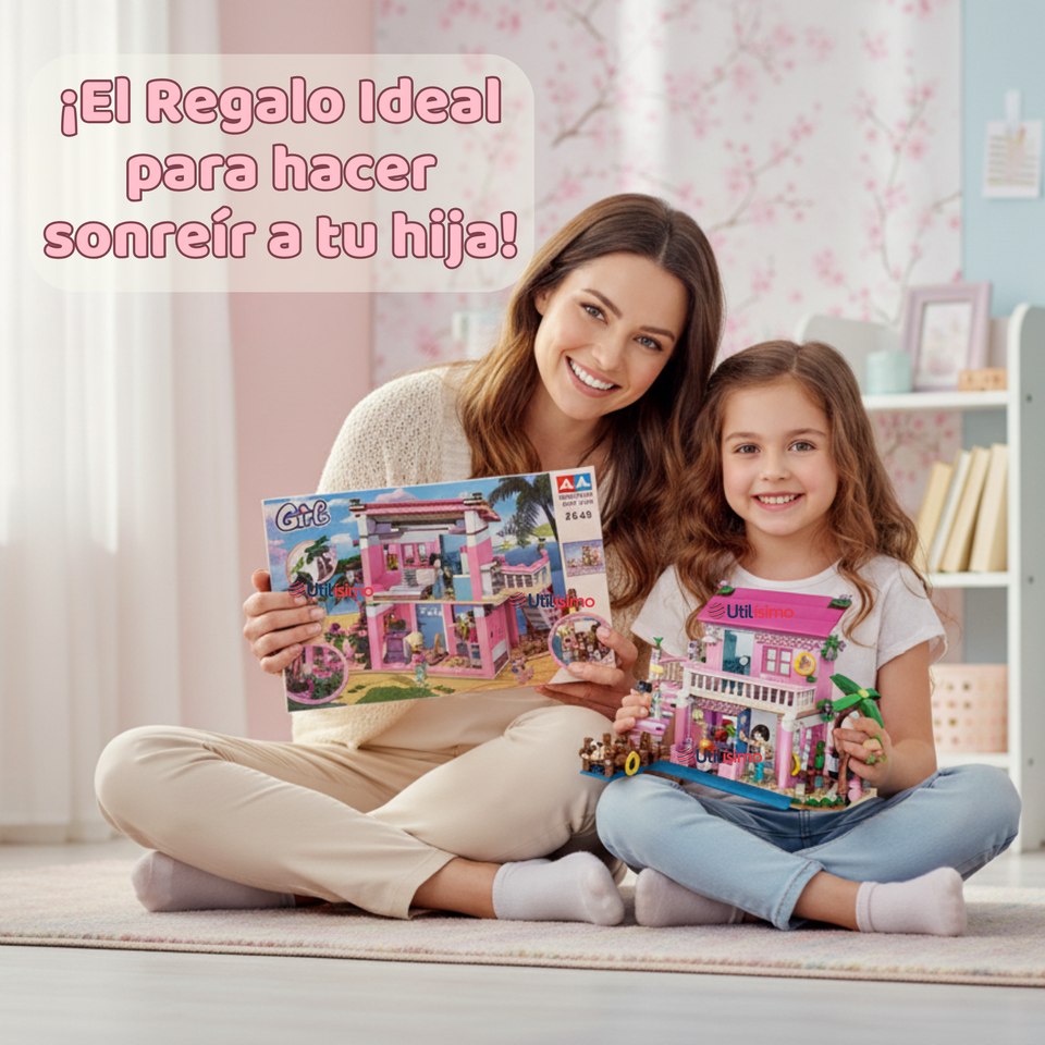 Set De Bloques Didácticos Juguete Niña Casa de Muñecas 474 Piezas