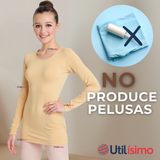 Camiseta De Panty Elástica Transpirable Manga Larga Nylon Segunda Piel