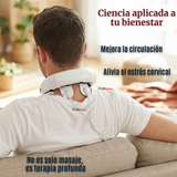 Masajeador Electro Estimulador Cervical Cuello Recargable 2 Electrodos