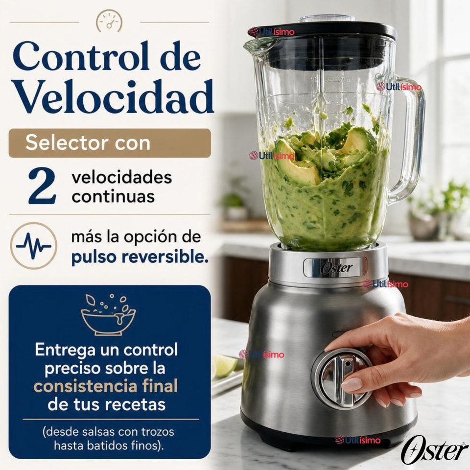 Licuadora Osterizer® MAX Con Vaso De Vidrio 1,75L BLSTPBRGR