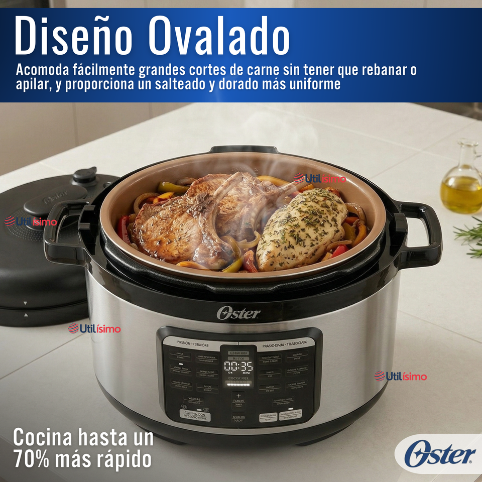 Multi-olla rápida ovalada de 5.7L con 15 funciones CKSTPCECOV57 900W