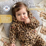 Buzo Polerón Conjunto Polar Niña Con Capucha Animal Print