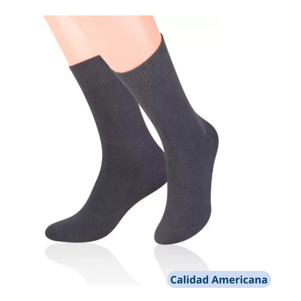 Pack 3 Calcetines Escolar Corto Gris Algodón Unisex