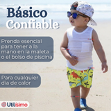 Short De Playa Para Niños Traje De Baño Pantalón Corto Amarillo Dinosaurios