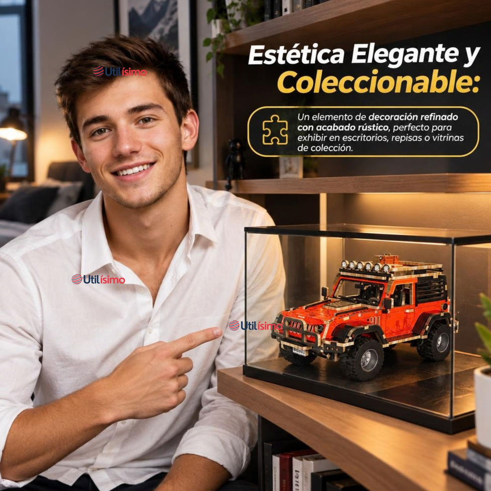 Puzzle 3D Jeep 4x4 Color Surtido de Madera 132 Piezas Juguete Armable