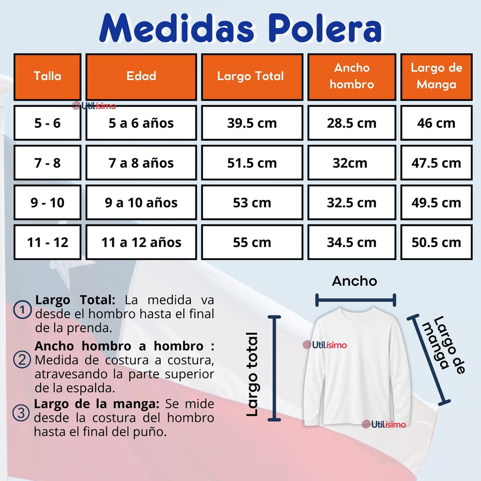 Pack 3 Trajes Nortinos Niña Naranja 4 Piezas Con Poleras Baile Típico Fiestas Patrias