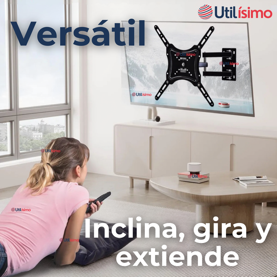 Soporte TV Pared Con Brazo 50Kg 14 a 55 Pulgadas 14 15 17 19 22 24 27 32 39 40 42 43 49 50 55