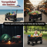 Carrito Compras Plegable Organizador Ideal Para El Camping 150Kg