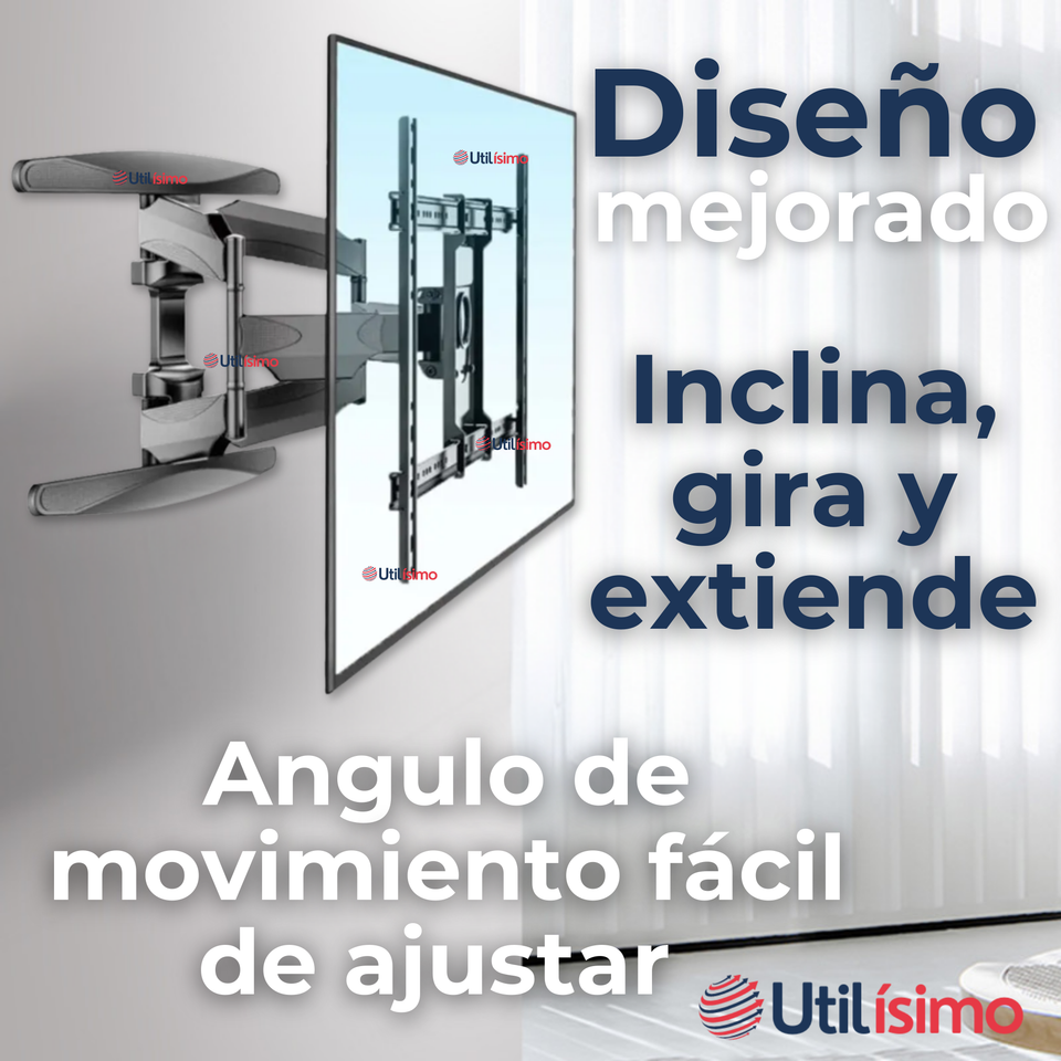 Soporte TV Pared Ajustable 68Kg 55 a 85 Pulgadas 55 60 65 70 75 77 80 82 85