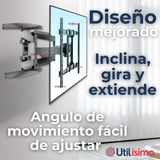 Soporte TV Pared Ajustable 68Kg 55 a 85 Pulgadas 55 60 65 70 75 77 80 82 85