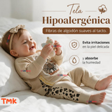 Conjunto 2 Piezas Polerón y Buzo 100% Algodón Tedmimak Bebé Niña Cat Print