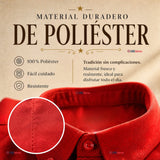 Camisa Roja Huaso Juvenil Clásica Regular Fit Fiestas Patrias