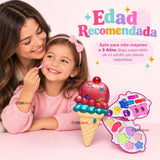 Juguete Set Maquillaje Manicura Infantil Diseño De Helado Niñas