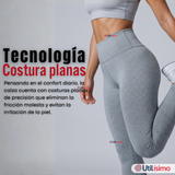 Calza Polar Con Chiporro Térmica Mujer Elasticada Gris Melange