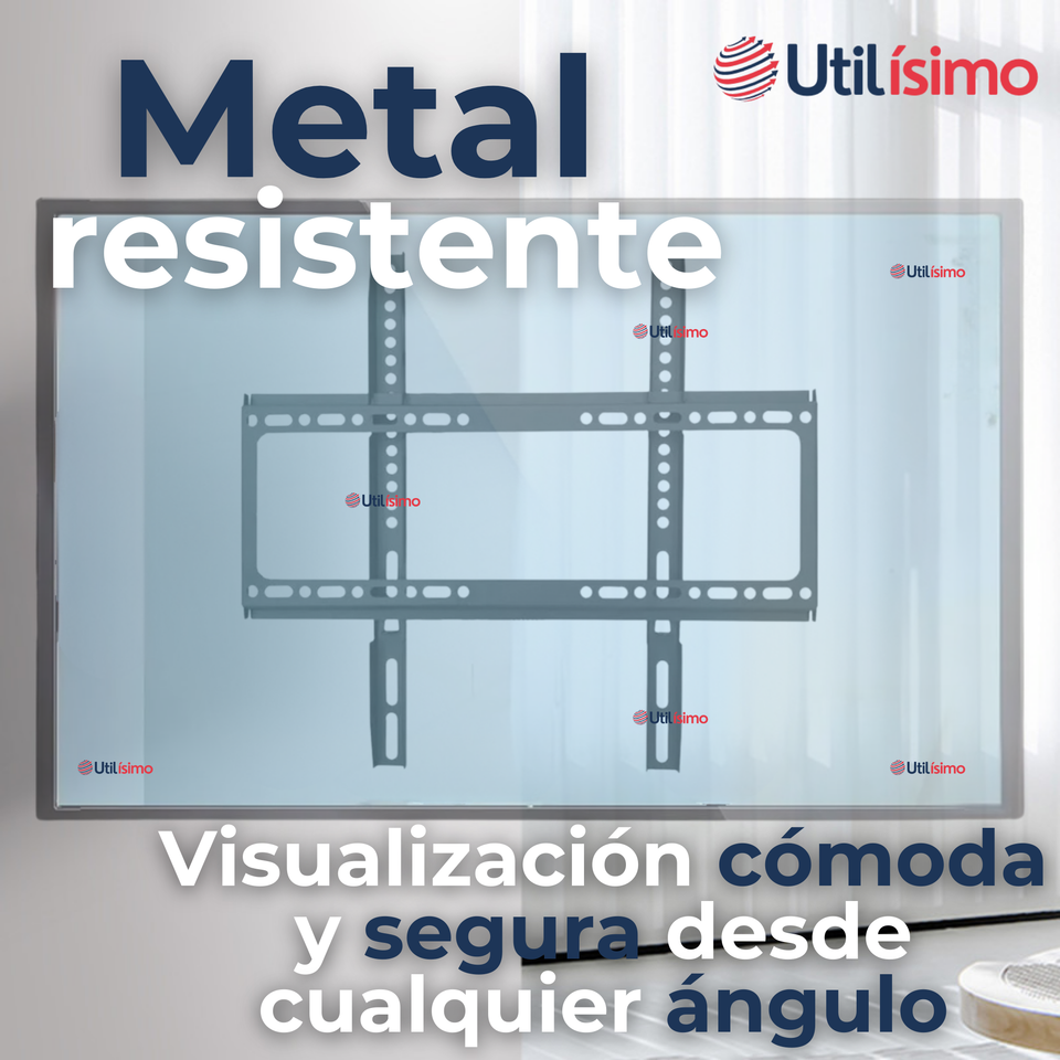 Soporte TV Pared Fijo 50Kg 26 a 63 Pulgadas 26 27 28 29 30 32 37 39 40 42 43 46 47 48 49 50 55 58 60 62 63