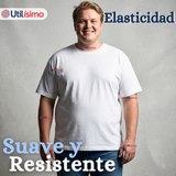 Pack 6 Camisetas Poleras 100% Algodón Básica Lisa Elástica Hombre Blanco