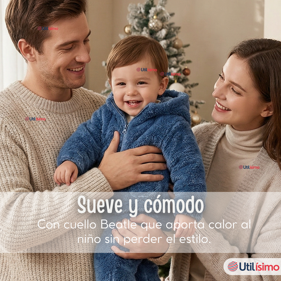 Conjunto 2 Piezas Buzo Polerón Pantalón Bebe Niño Poliéster Blue