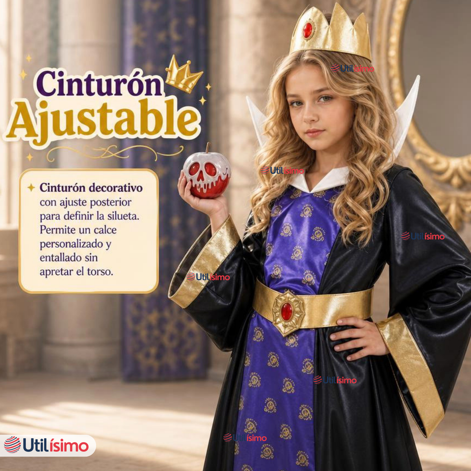 Disfraz Reina Grimhilde Malvada Blancanieves Cosplay Juvenil
