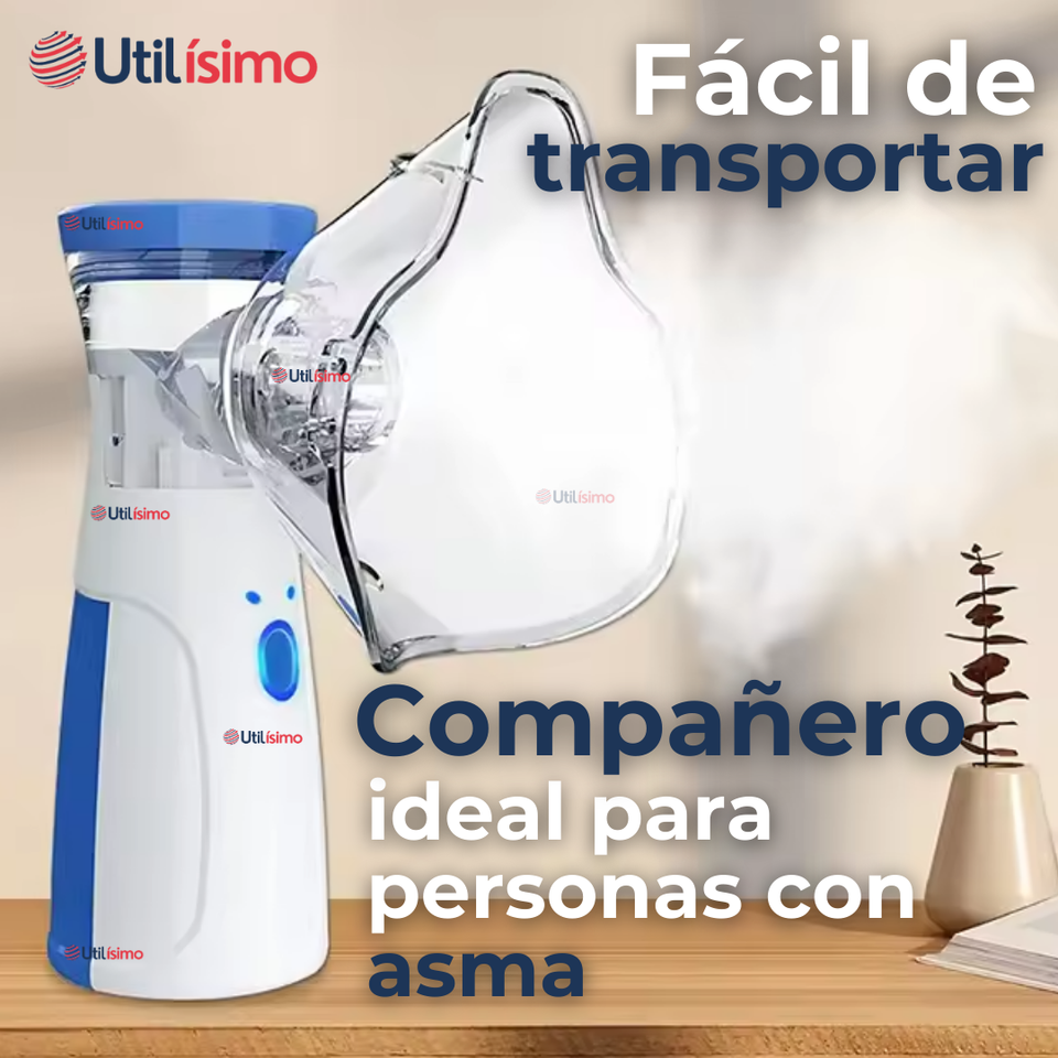 Nebulizador Portátil Batería Recargable Mesh Vaporizador Niños Y Adultos
