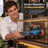 Puzzle 3D Jeep 4x4 Azul de Madera 132 Piezas Juguete Armable