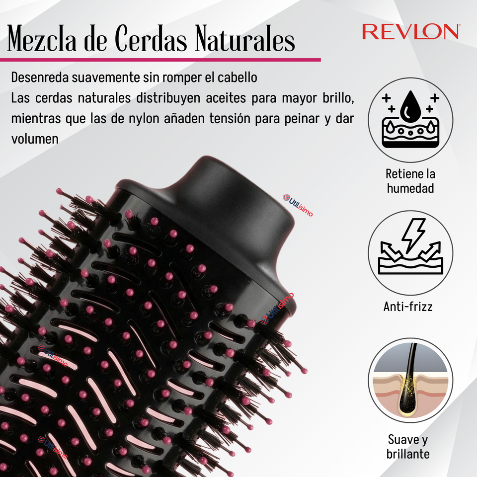 Cepillo Secador Alisador One Step Voluminizador Revlon 800W