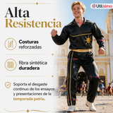 Traje Caporal Típico 2 Piezas Negro Hombre Fiestas Patrias
