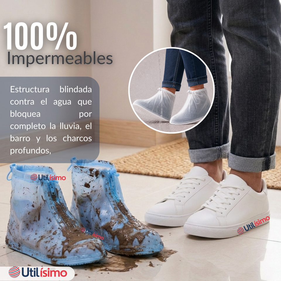 Fundas Cubre Calzado Impermeables Aislante Lluvia Surtido Hombre 1 Par
