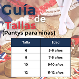 Ballerina Panty Primera Capa Blancas Niña Fiestas Patrias Blanco