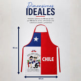 Delantal Pechera Condorito Bandera Chile Fiestas Patrias