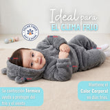 Buzo Polerón Conjunto Polar Niño Niña Con Capucha Gris