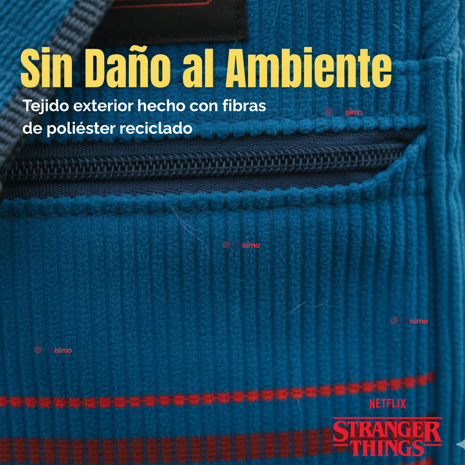 Soft Cooler Coleman Stranger Things™ 6 Latas Azul Bolso Mochila