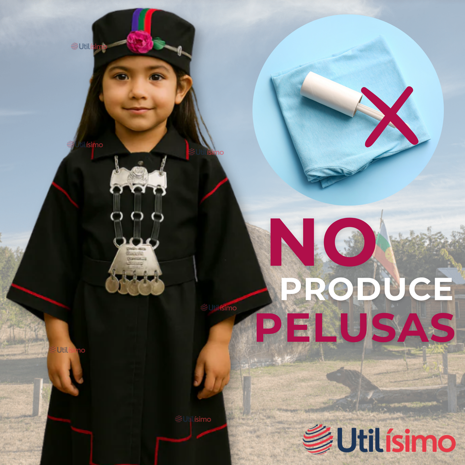 Traje Vestido Mapuche Niña Incluye Trapelacucha 0 Meses hasta Talla S Vestimenta Típica