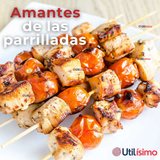 Pack 45 Piezas Brochetas Para Anticuchos Pinchos Bambú Palillos 30cm