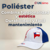 Gorro Jockey Talla Única Alta Calidad Poliéster Estampado Chileno