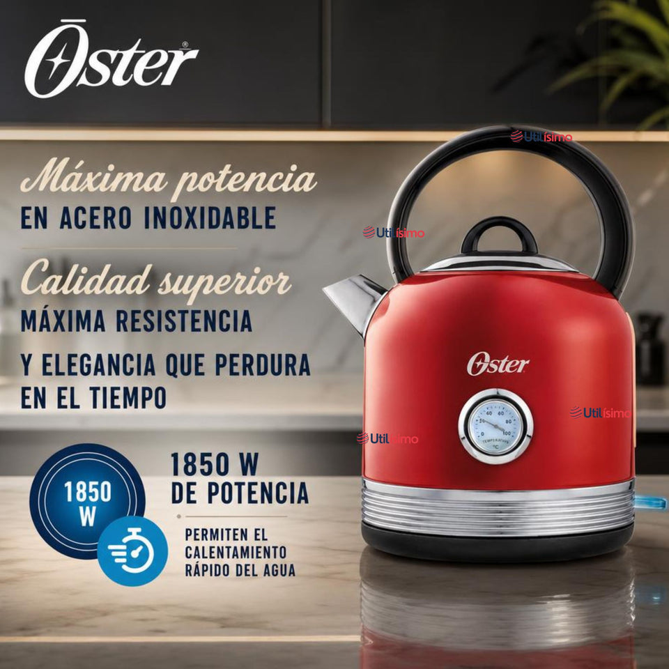 Hervidor eléctrico Oster® con capacidad de 2.5 L BVSTKT900R